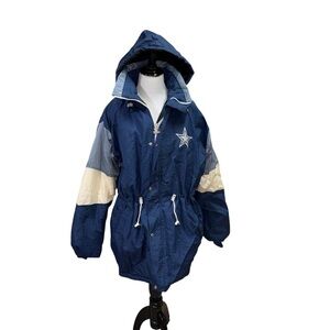 Starter Women's M Medium Vintage 1990's Long Sideline Jacket Dallas Cowboys